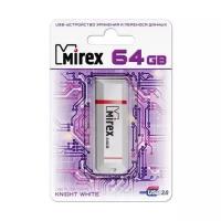 USB-накопитель Mirex 64GB, USB 2.0 (белый)