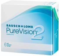 Мягкие контактные линзы Bausch + Lomb Pure Vision2 6pk /Диоптрии -1.50/Радиус 8.6/