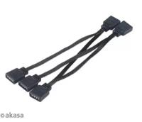 Разветвитель Akasa RGB LED splitter cable 4x10 см 1 to 4 Device (AK-CBLD05-40BK)