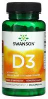 Swanson Vit D3 Higher Pt 2,000Iu (50 mcg) 250 капс