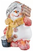 Фигурка 169-206 декоративная снеговичок с табличкой 16 см
