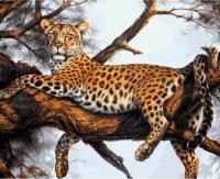 Белоснежка живопись по номерам 40х50 см 170-AB Леопард на отдыхе
