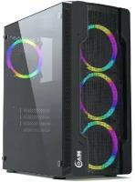 Корпус Powercase Mistral X4 Mesh LED Tempered Glass Black ATX без БП CMIXB-L4