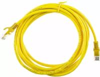 Патч-корд ExeGate UTP-RJ45-RJ45-C5e-PVC-CCA-3M, 3 м, желтый