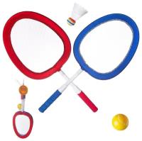 Спортивная игра ABtoys Бадминтон и теннис 2в1 4 предмета, в сетке S-00177(PT-00177)