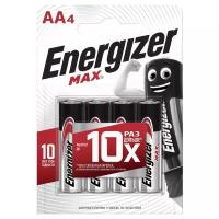 Батарейка Energizer Max AA/LR6, 4 шт