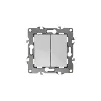 Выключатель 2х1-полюсный ЭРА 12-1104-01,10А, белый