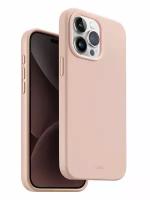 Uniq для iPhone 15 Pro Max чехол LINO Pink (Magsafe)