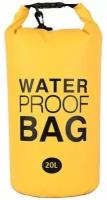 Гермомешок водонепроницаемый, гермосумка водоотталкивающая 20 литров, герморюкзак желтый, Dry bag, гермочехол