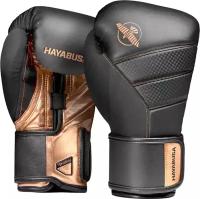 Перчатки боксерские HAYABUSA T3 Boxing Gloves, 12 унций, черно-золотые