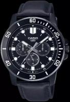 Наручные часы CASIO Collection MTP-VD300BL-1E, черный, серебряный