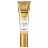 Max Factor Тональный крем Miracle Touch Second Skin, SPF 20, 30 мл, оттенок: 02 fair light