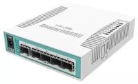 Коммутатор MikroTik CRS106-1C-5S 1xКомбо(1000BASE-T/SFP) 5SFP управляемый