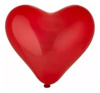 Шар латексный ненадутый Сердце 16" Кристалл Красное /Ит 40 см (25 в уп)