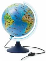 Интерактивный зоогеографический глобус с очками VR подсветка от сети, d=25 см