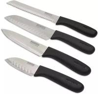 Нож DOSH HOME VITA, набор 4 шт, Santoku 17см, Santoku 10см, хлебный 20см, универсальный 16см