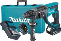 Аккумуляторный перфоратор Makita DHR202RFE, 1.9 Дж, c 2 АКБ 3 Ач и ЗУ, в кейсе