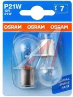 Лампа накаливания Osram P21W Original 12V 21W, 2шт, 7506-02B
