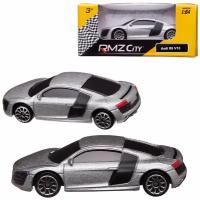 Машинка металлическая Uni-Fortune RMZ City 1:64 Audi R8 V10, без механизмов, (серебристый)