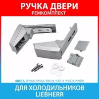 Ремкомплект ручки двери серебристый для холодильников Liebherr (9590178)