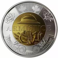 Памятная монета 2 доллара Окончание Первой Мировой войны. Канада, 2018 г. в. UNC (без обращения)