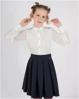 Школьная блуза Стильные Непоседы, размер 128-64-57, белый