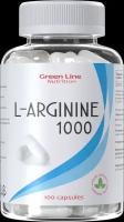 L-Arginine 1000, Green Line Nutrition L-Аргинин 100 капсул аминокислота