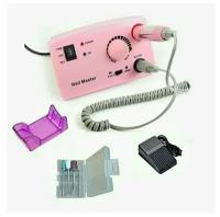 Аппарат для маникюра и педикюра Nail Master DM-211, 30000 об/мин, розовый