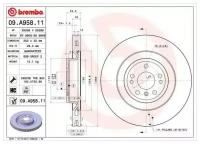 Brembo диск тормозной mercedes-benz m-class (w166) 06/11-12/15 09a95811, (1шт)