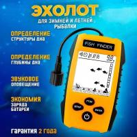 Эхолот для зимней и летней рыбалки / Эхолот беспроводной/ Подводная камера для рыбалки/ Эхолот для рыбалки
