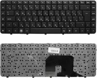 Клавиатура HP Pavilion DV6-3000, DV6-3100. Г-образный Enter. Черная, с черной рамкой. PN: AELX870031