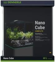 Аквариум Dennerle Nano Cube Complete в комплекте фильтр, освещение, питательная подложка, кварцевый грунт и термометр, 60 литров