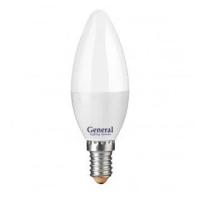 Светодиодная LED лампа General свеча E14 15W 6500K 6K 35х105 пластик/алюм GLDEN-CF-15-230-E14-6500 661097 (упаковка 12 штук)