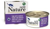 Влажный корм Prime Nature для любых кошек, тунец с ширасу в бульоне 85гр