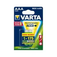 Аккумулятор Ni-Mh 800 мА·ч 1.2 В VARTA Recharge Accu Power 800 AAA, в упаковке: 2 шт