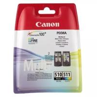 Картридж ориг. Canon PG-510 черный/CL-511 цветной MultiPack (2 картриджа в одной упаковке), цена за штуку, 194808