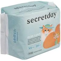 Secret Day Pure Love XS Хлопковые ежедневные прокладки 15 см 2 капли 20 шт