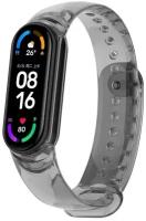 Прозрачный силиконовый ремешок для фитнес-браслета Xiaomi Mi Band 5 / Mi Band 6 / Mi Band 7, меняющий цвет на солнце на черный