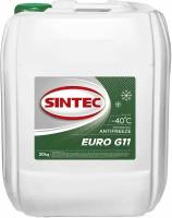 Антифриз, Sintec, 800521, Euro, зеленый, G11, -40, 20 л