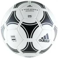55352-83508 Мяч футбольный ADIDAS Tango Rosario, 656927, размер 4, 32 панели, глянцевый ПУ, ручная сшивка, латексная камера, бел-черный