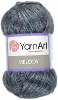 Пряжа YarnArt Melody 100г, 230м (ЯрнАрт Мелоди) Нитки для вязания, 9% шерсть, 21% акрил, 70% полиамид, цвет 884 джинс, 1шт