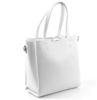 Женская кожаная сумка шоппер 1689-А Вайт (118169)