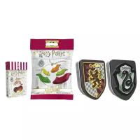 Конфеты Jelly Belly Гарри Поттера Bertie Bott's 35 гр. + Jelly Slugs 59 гр. + Эмблема факультета Гриффиндор 28 гр. + Эмблема факультета Слизерин 28 гр. (4 шт.)