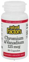 Капсулы Natural Factors Chromium & Vanadium, 60 г, 125 мкг, 90 шт