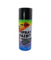 AIM-ONE Краска-спрей черная глянцевая 450мл (аэрозоль). Spray paint black gloss SP-GB39