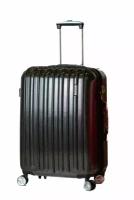 Чемодан Samsonite, размер L, черный, поликарбонат