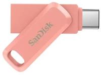 Флешка SanDisk Ultra Dual Drive Go USB Type-C 128 ГБ, 1 шт., розовый