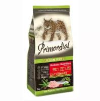 Сухой корм для кошек Primordial беззерновой, для профилактики МКБ с индейкой и сельдью 2 кг
