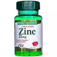 Natures Bounty Таблетки "Хелат цинка 25 мг" ("Chelated Zinc 25 mg Tablets"), 100 шт