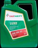Масло моторное Татнефть - LUXE синтетика API SN/SM/ILSAC GF-5 5W-30 4л